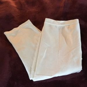 Lane Bryant white crop leggings